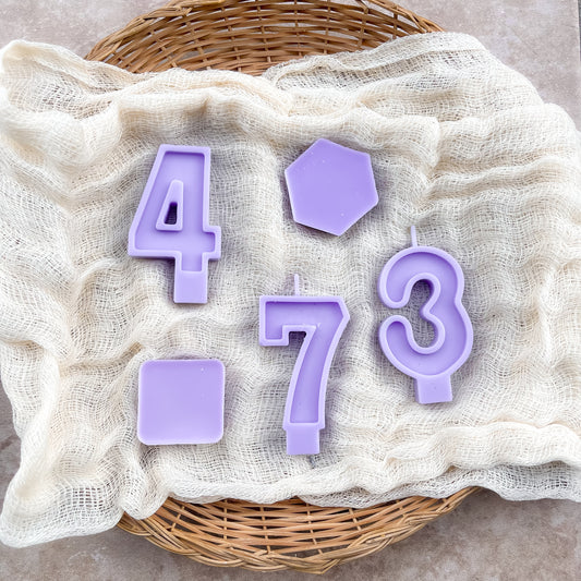 NUMBER CANDLES | Dyed