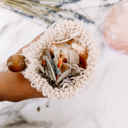 Odds + Ends — soap filled pouch