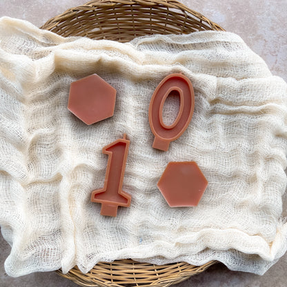 NUMBER CANDLES | Dyed