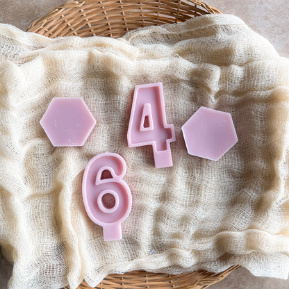 NUMBER CANDLES | Dyed