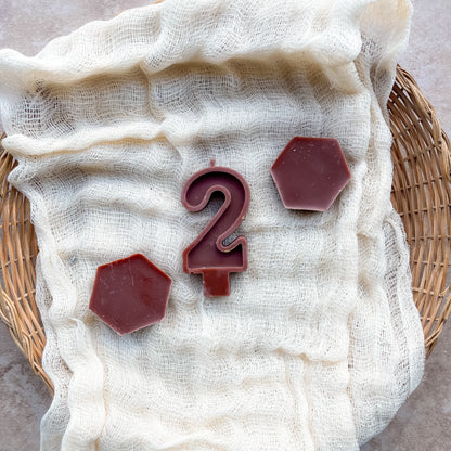 NUMBER CANDLES | Dyed