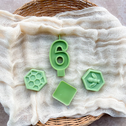 NUMBER CANDLES | Dyed