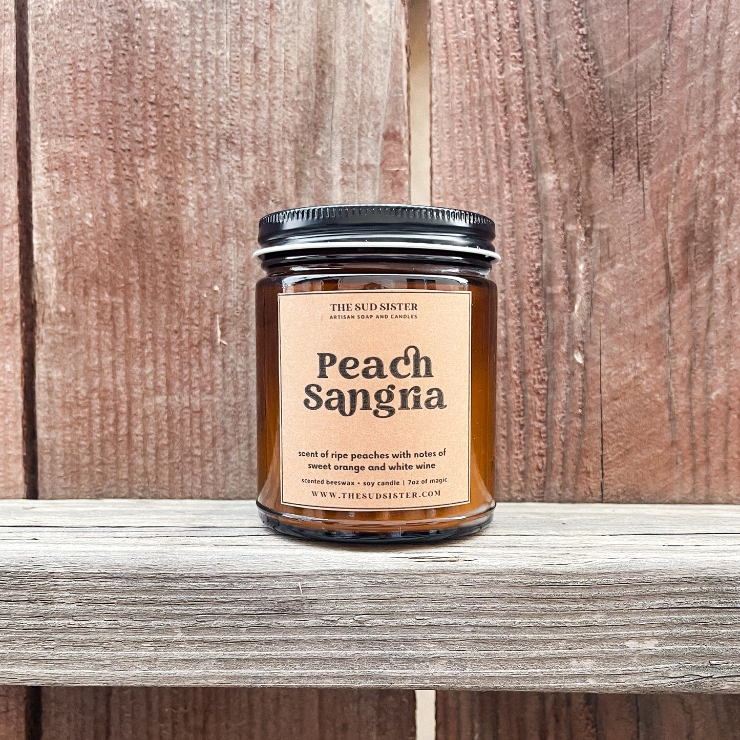 Peach Sangria | beeswax + soy candle