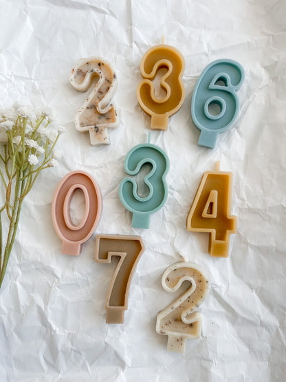 NUMBER CANDLES | Dyed
